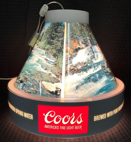 Coors Beer Hanging Billiard Bar Light