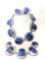 Kay Denning necklace, bracelet and earring set - shades of blue/ enamel on copper