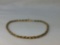 14K yellow gold rope chain bracelet