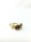 14K yellow gold floral ring