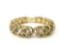 Hattie Carnegie - hinged bangle Rhinestone bracelet