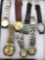 Collection of 7 wristwatches - Geneva (2), Bill Blass, St. Bernard, Polo Club, Milan (2)
