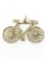 14K yellow gold bicycle charm