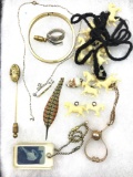 Vintage and antique costume lot - horse charms