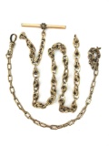 Lot of 2 antique watch chains - 8