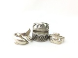 Lot of 4 - Sterling ring collection