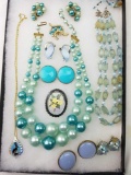 Shades of blue and purple jewelry collection