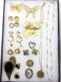 Butterfly and Bows costume jewelry collection - many signed