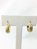 14K yellow gold hoop earrings