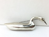 Sterling Silver duck brooch - 1