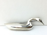 Sterling Silver duck brooch - 2
