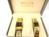 Pair of Geneva watches - original box is included