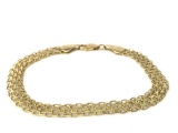 10K yellow gold bracelet - 8