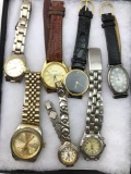 Collection of 7 wristwatches - Geneva (2), Bill Blass, St. Bernard, Polo Club, Milan (2)