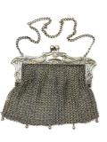 Vintage German Silver mesh purse