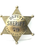 Vintage LaSalle County Deputy Sheriff badge - #79