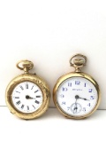 Lot of 2 pocket watches - Hampden and unmarked