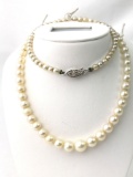 Graduated Pearl necklace - 14K clasp