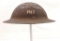 WW1 U.S. Doughboy 1917 Helmet with Handpainted 325 Fld. Sig. Bn. Argonne Verdun Written on Helmet