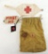 WW1/2 U.S. Red Cross Armband, Patches, and Bag