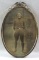 WW1 U.S. Army Photograph Featuring Soldier with Antique Convex Frame