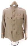 WW1 U.S. Army 26th Division Signal Corps Tunic with Medal and Hat with Rank