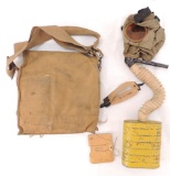 WW1 U.S. Army Gas Mask with Pouch and Name