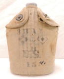 WW1 U.S. Army Canteen with Signal Corps 3rd Balloon Battlion Insignia