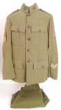 WW1 U.S. Army Sergeant First Class Motor Transport Corp Uniform with Patches