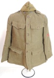 WW1 U.S. Army 79th Corps of Engineer Tunic and Hat with Patches