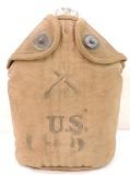 WW1 U.S. Army Canteen with 10th Infanrty Division H Co. Insignia