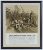 WW1 Dogs Hauling Field Artillery with Belgian Veterans Framed Print