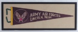 Group of 3 WW2 Army Base Pennants