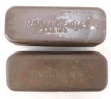 Group of 2 WW1 Model of 1916 Bacon Ration Mess Tin