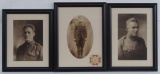 WW1 Group of 3 US Army Soldier Framed Photographs
