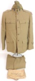 WW1 U.S. Army Named 30th Division Field Artillery Wagoner Uniform with Pants, Hat, and Patches