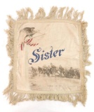 WW1 U.S. Army Sister Silk Pillow Case Featuring Soldiers