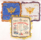 Group of 4 WW1/WW2 U.S. Army Stations Pillow Cases