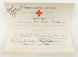 WW1 1918 American Red Cross Official Uniform Permit