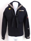 WW2 Named U.S. Navy Machinist's Mate 3rd Class Jumper with Patch and Bars