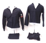 Group of 2 WW2 U.S. Navy 2nd and 1st Class Uniforms