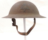 WW1 U.S. Doughboy Helmet with 91st Divison Insignia and Double Sided Insignias