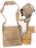 WW1 U.S. Army Gas Mask with Pouch and ID'd
