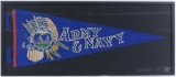 WW1 Army and Navy Framed Pennant