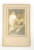 WW1 U.S. Army Photograph Featuring African American Soldier and Wife