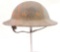 WW1 U.S. Army 78th Division Doughboy Helmet with Primitive Camoflage and Company Insignia