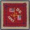 WW1 US Army Souvenir Felt Pillow Case Framed