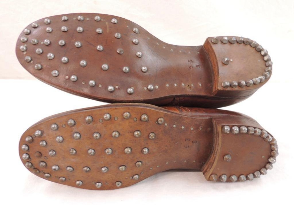 WW1 Era Leather Hobnail Boots | Firearms & Military Artifacts Military  Artifacts WWI & WWII Collectibles | Online Auctions | Proxibid