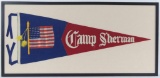 WW1 Camp Sherman Framed Pennant