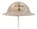 WW1 U.S. Army 4th Division Doughboy Helmet with Company Insignia